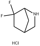 6,6-difluoro-2-azabicyclo[2.2.1]heptane hydrochloride Struktur