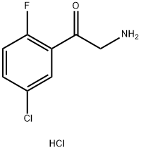 2-amino-1-(5-chloro-2-fluorophenyl)ethan-1-one hydrochloride Struktur