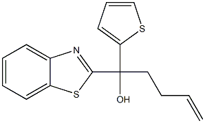 1-(benzo[d]thiazol-2-yl)-1-(thiophen-2-yl)pent-4-en-1-ol Struktur