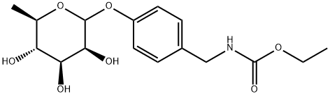 Ethyl 4-(rhamnosyloxy)benzylcarbamate Struktur