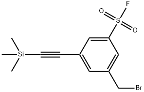 3-(Bromomethyl)-5-((trimethylsilyl)ethynyl)benzenesulfonyl fluoride >=95% Struktur