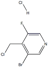 3-Bromo-4-chloromethyl-5-fluoro-pyridine HCL Struktur