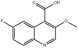 6-Fluoro-3-methoxy-quinoline-4-carboxylic acid Struktur