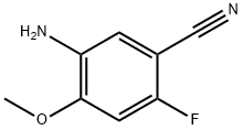 5-Amino-2-fluoro-4-methoxy-benzonitrile Struktur