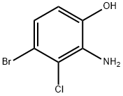 2-Amino-4-bromo-3-chloro-phenol Struktur