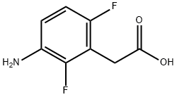 (3-Amino-2,6-difluoro-phenyl)-acetic acid Struktur