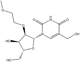 5-Hydroxymethyl-2'-O-(2-methoxyethyl)uridine Struktur