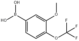 3-Mthoxy-4-(trifluoromethoxy)phenylboronic acid Struktur