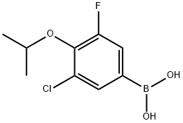 5-Chloro-3-fluoro-4-isopropoxyphenylboronic acid Struktur