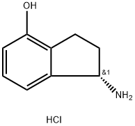 (S)-1-Amino-indan-4-ol hydrochloride Struktur