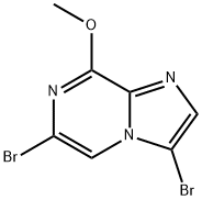 3,6-Dibromo-8-methoxy-imidazo[1,2-a]pyrazine Struktur