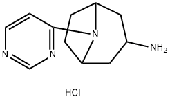 8-(pyrimidin-4-yl)-8-azabicyclo[3.2.1]octan-3-amine dihydrochloride Struktur