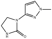 1-(1-methyl-1H-pyrazol-3-yl)imidazolidin-2-one Struktur