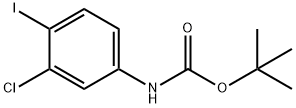 (3-Chloro-4-iodo-phenyl)-carbamic acid tert-butyl ester Struktur