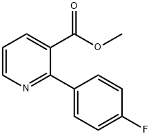 METHYL 2-(4-FLUOROPHENYL)NICOTINATE Struktur