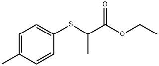 ETHYL 2-[(4-METHYLPHENYL)SULFANYL]PROPANOATE Struktur