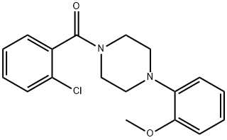 (2-chlorophenyl)(4-(2-methoxyphenyl)piperazin-1-yl)methanone Struktur