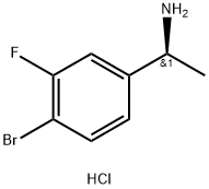 (1S)-1-(4-BROMO-3-FLUOROPHENYL)ETHYLAMINE HYDROCHLORIDE Struktur