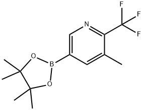 3-Methyl-2-trifluoromethylpyridine-5-boronic acid pinacol ester Struktur