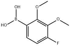 2,3-Dimethoxy-4-fluorophenylboronic acid Struktur