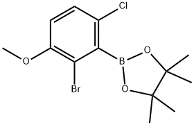 2-Bromo-6-chloro-3-methoxyphenylboronic acid pinacol ester Struktur