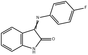 2H-Indol-2-one,3-[(4-fluorophenyl)imino]-1,3-dihydro- Struktur