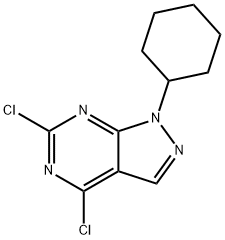 4,6-Dichloro-1-cyclohexyl-1H-pyrazolo[3,4-d]pyrimidine Struktur