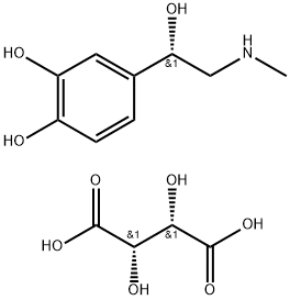 (+)-Epinephrine(-)-Bitartrate Struktur