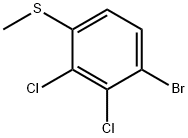 (4-bromo-2,3-dichlorophenyl)(methyl)sulfane Struktur