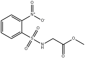 methyl 2-[(2-nitrophenyl)sulfonylamino]acetate Struktur