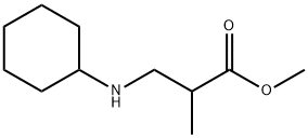 methyl 3-(cyclohexylamino)-2-methylpropanoate Struktur