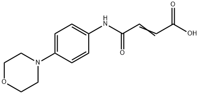 (E)-4-((4-morpholinophenyl)amino)-4-oxobut-2-enoic acid Struktur