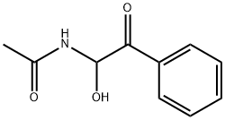 N-(1-hydroxy-2-oxo-2-phenylethyl)acetamide Struktur