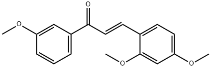 (2E)-3-(2,4-dimethoxyphenyl)-1-(3-methoxyphenyl)prop-2-en-1-one Struktur