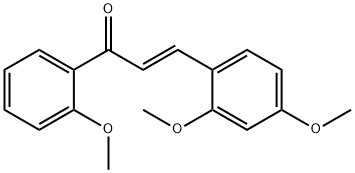 (2E)-3-(2,4-dimethoxyphenyl)-1-(2-methoxyphenyl)prop-2-en-1-one Struktur