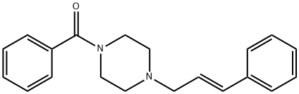 phenyl{4-[(2E)-3-phenylprop-2-en-1-yl]piperazin-1-yl}methanone Struktur