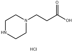 3-(piperazin-1-yl)propanoic acid dihydrochloride Struktur