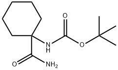 (1-Carbamoyl-cyclohexyl)-carbamic acid tert-butyl ester Struktur