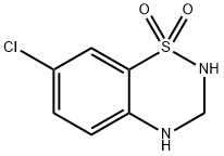 7-CHLORO-3,4-DIHYDRO-2H-BENZO[E][1,2,4]THIADIAZINE 1,1-DIOXIDE Struktur