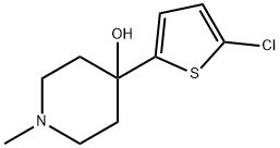 4-(5-CHLOROTHIOPHEN-2-YL)-1-METHYLPIPERIDIN-4-OL Struktur