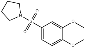 1-((3,4-dimethoxyphenyl)sulfonyl)pyrrolidine Struktur