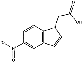 5-Nitro-1-indoleacetic acid Struktur