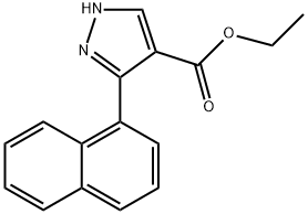 ethyl 5-(naphthalen-1-yl)-1H-pyrazole-4-carboxylate Struktur