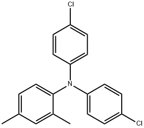 N,N-bis(4-chlorophenyl)-2,4-dimethylaniline Struktur