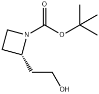 (S)-TERT-BUTYL 2-(2-HYDROXYETHYL)AZETIDINE-1-CARBOXYLATE Struktur