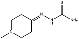 2-(1-methylpiperidin-4-ylidene)hydrazine-1-carbothioamide Struktur