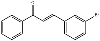 (2E)-3-(3-bromophenyl)-1-phenylprop-2-en-1-one Struktur