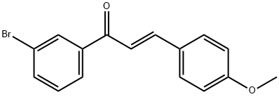 (2E)-1-(3-bromophenyl)-3-(4-methoxyphenyl)prop-2-en-1-one Struktur