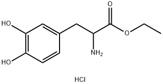 DL-3-hydroxy- Tyrosine ethyl ester, hydrochloride Struktur