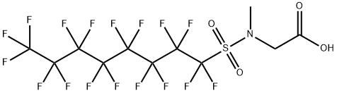 Glycine, N-[(heptadecafluorooctyl)sulfonyl]-N-methyl- Struktur